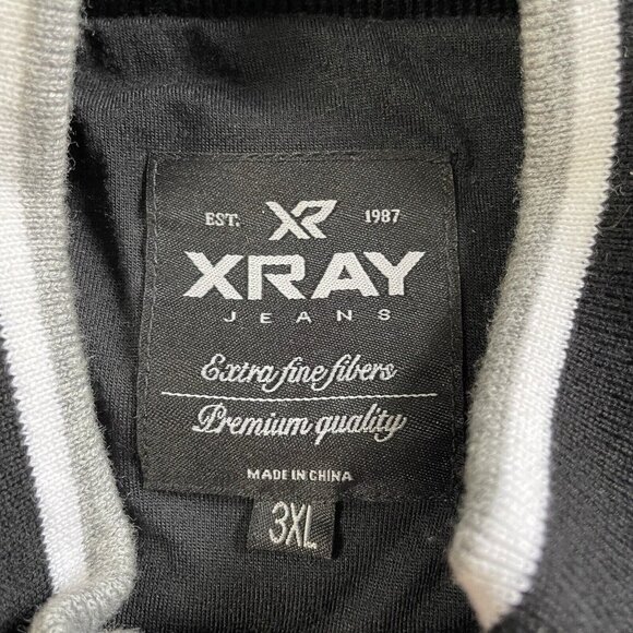 X RAY Lightly Padded Hybrid Sweater Jacket Men 3XL Black Quilted Shacket Outdoor - Picture 6 of 11